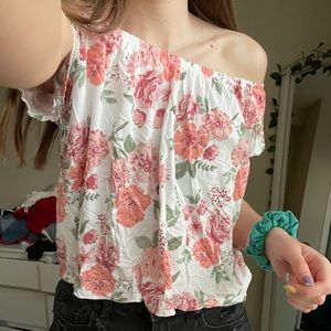 Garage off the shoulder top